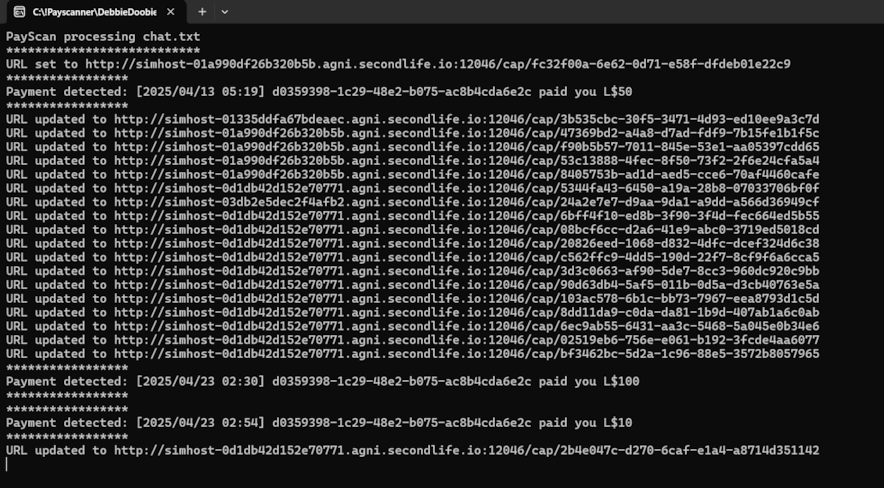 Payscanner configuration file
